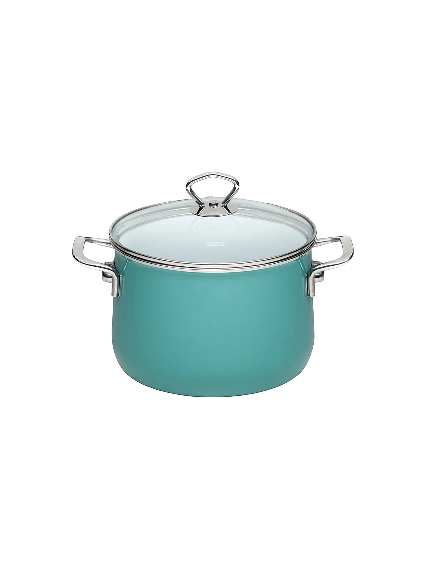 RIESS | Fleischtopf mit Glasdeckel 20cm / 4l Nature Green | 